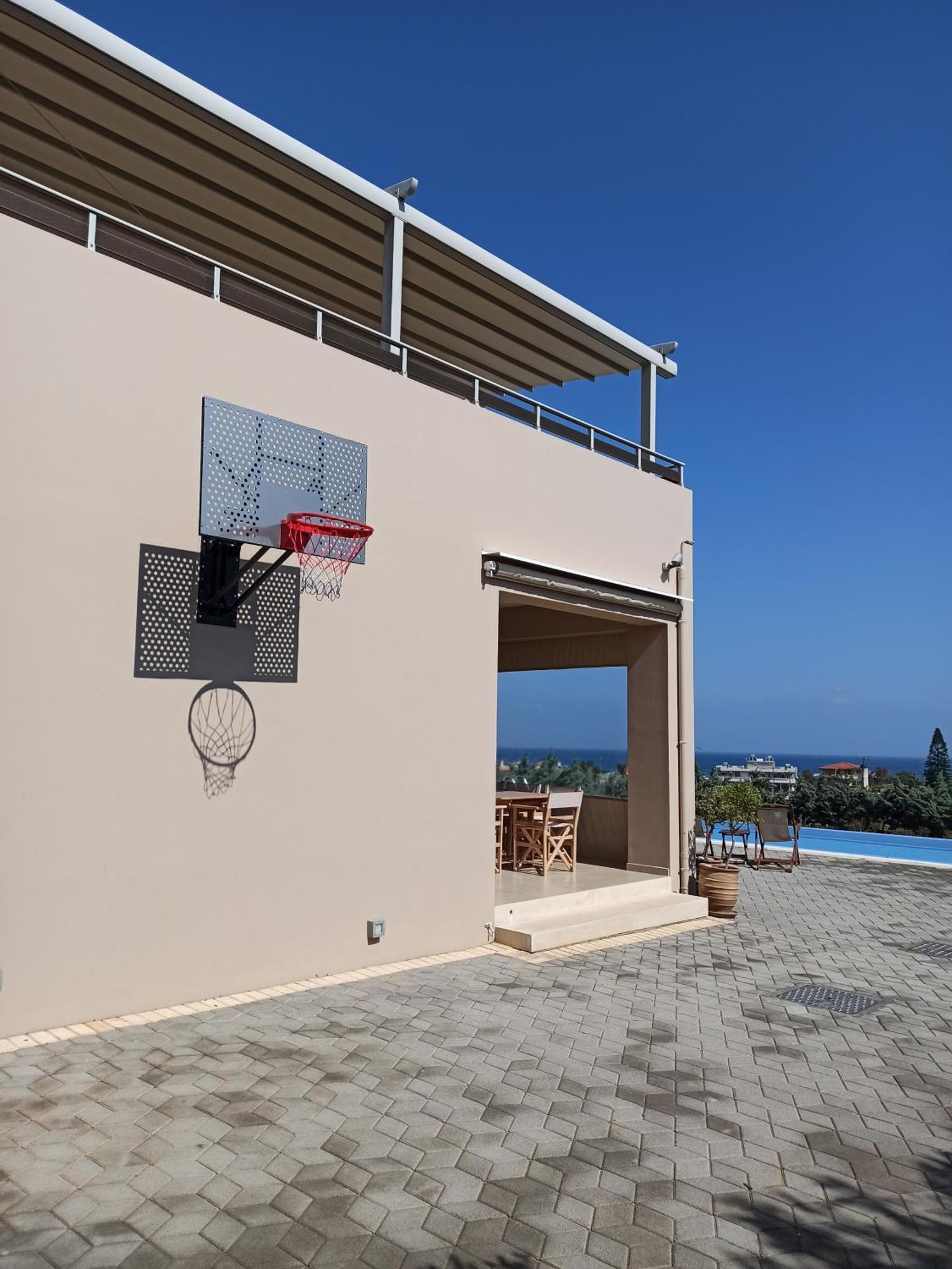 Four Seasons Private Villa - Seaview - Big Heated Pool - Gym - Sport Activities Gouves Exterior foto