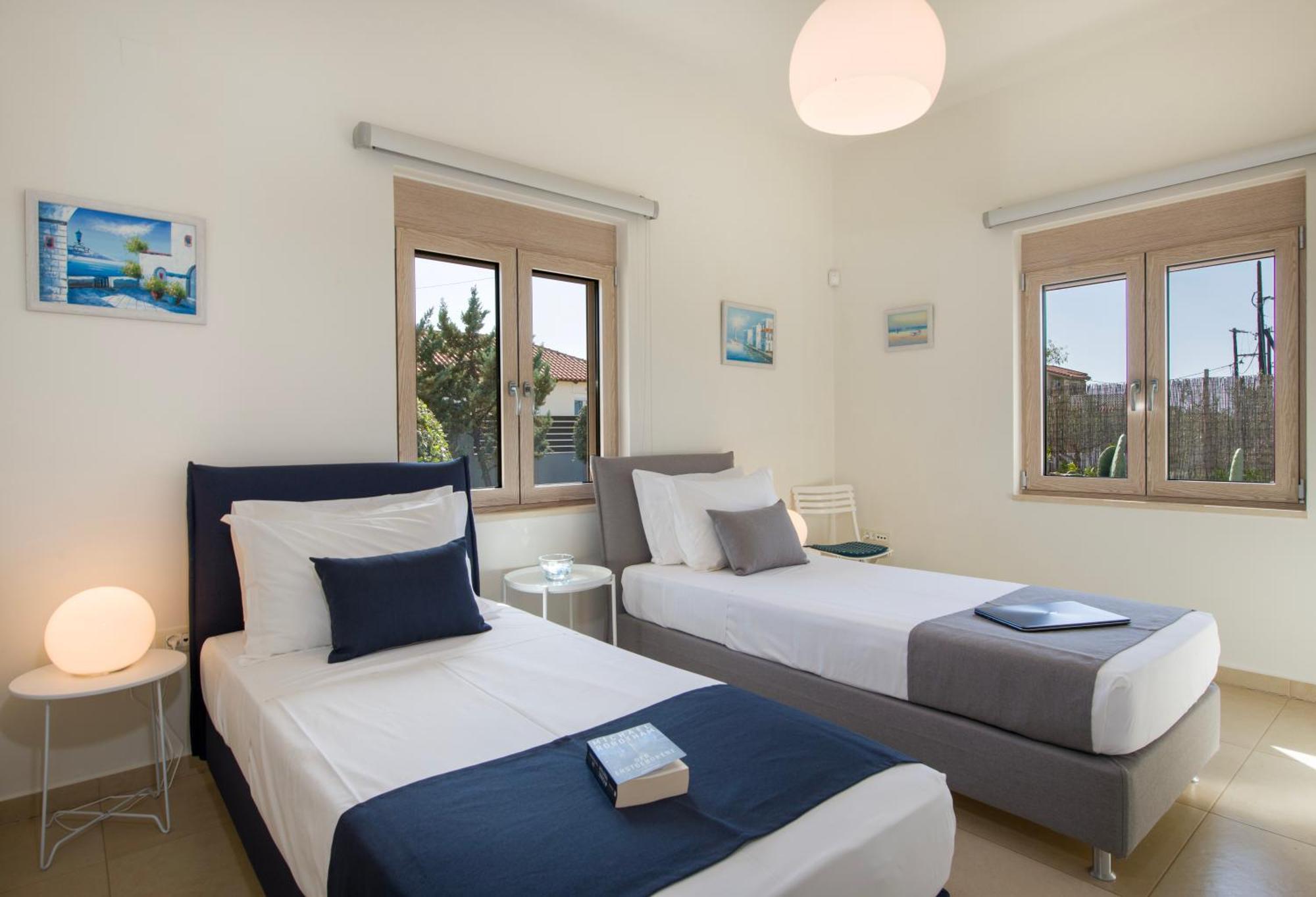 Four Seasons Private Villa - Seaview - Big Heated Pool - Gym - Sport Activities Gouves Exterior foto
